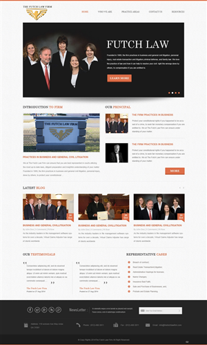 Web Design by pb for The Futch Law Firm | Design: #4993267