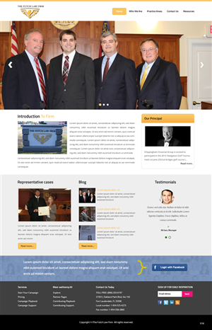 Web Design by pb for The Futch Law Firm | Design: #4993274