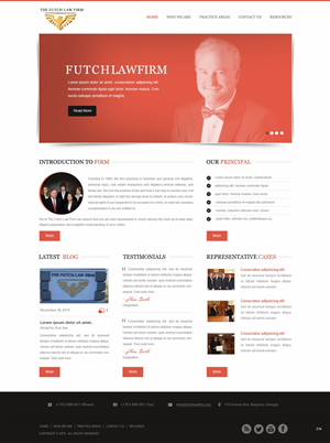 Web Design by pb for The Futch Law Firm | Design: #4993283