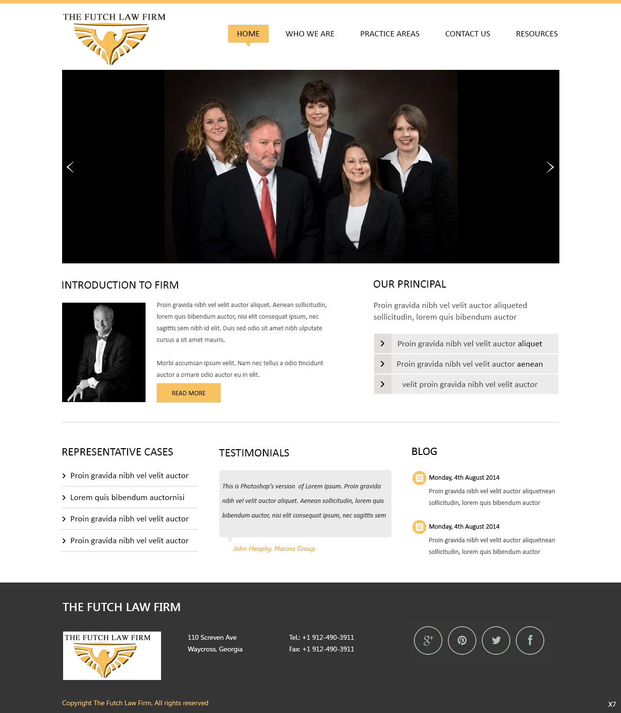 Web Design by pb for The Futch Law Firm | Design #4993288