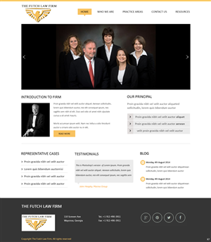 Web Design by pb for The Futch Law Firm | Design: #4993288