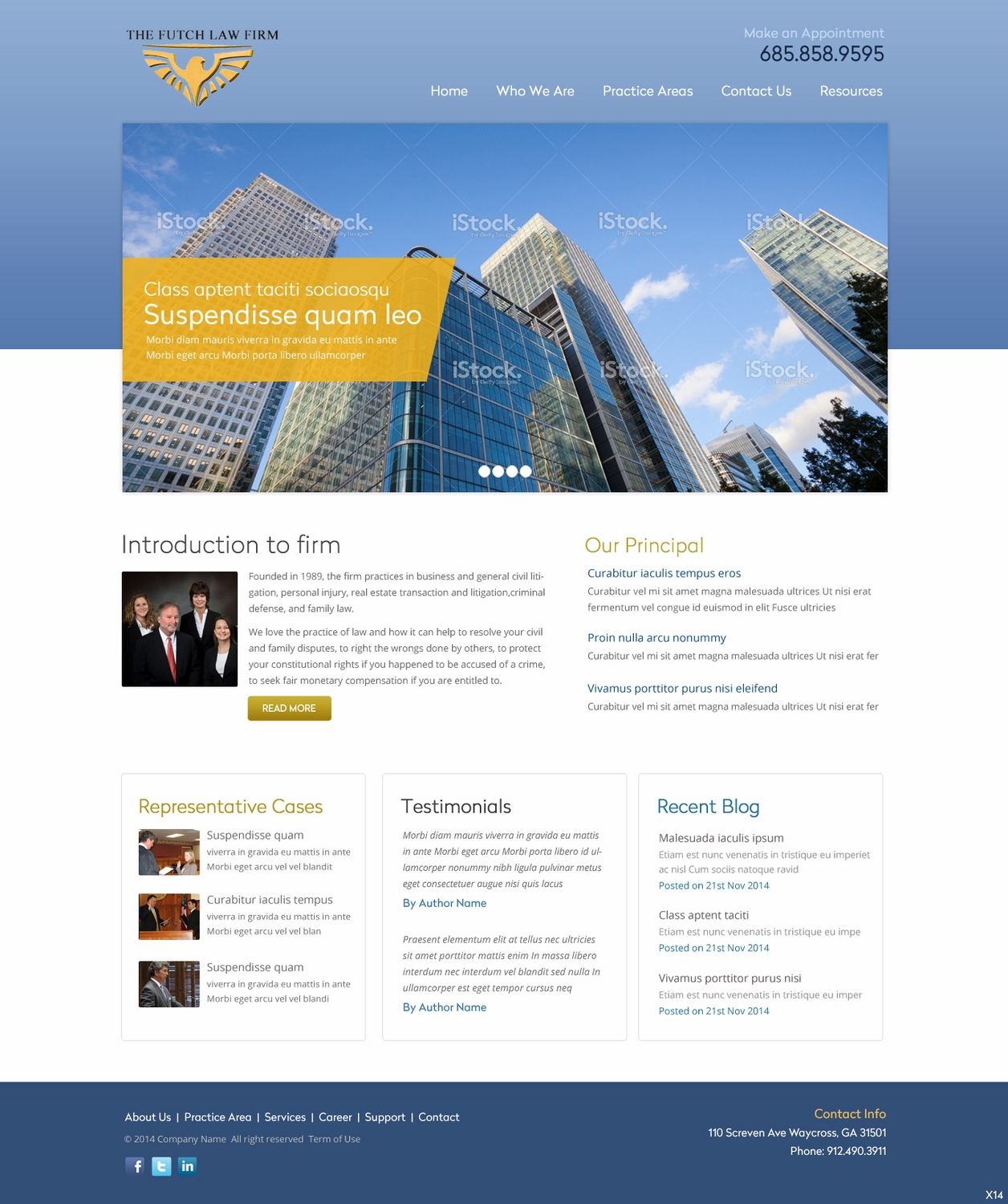 Web-Design von pb für The Futch Law Firm | Design #4993290