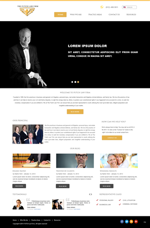 Web Design by pb for The Futch Law Firm | Design: #4993298