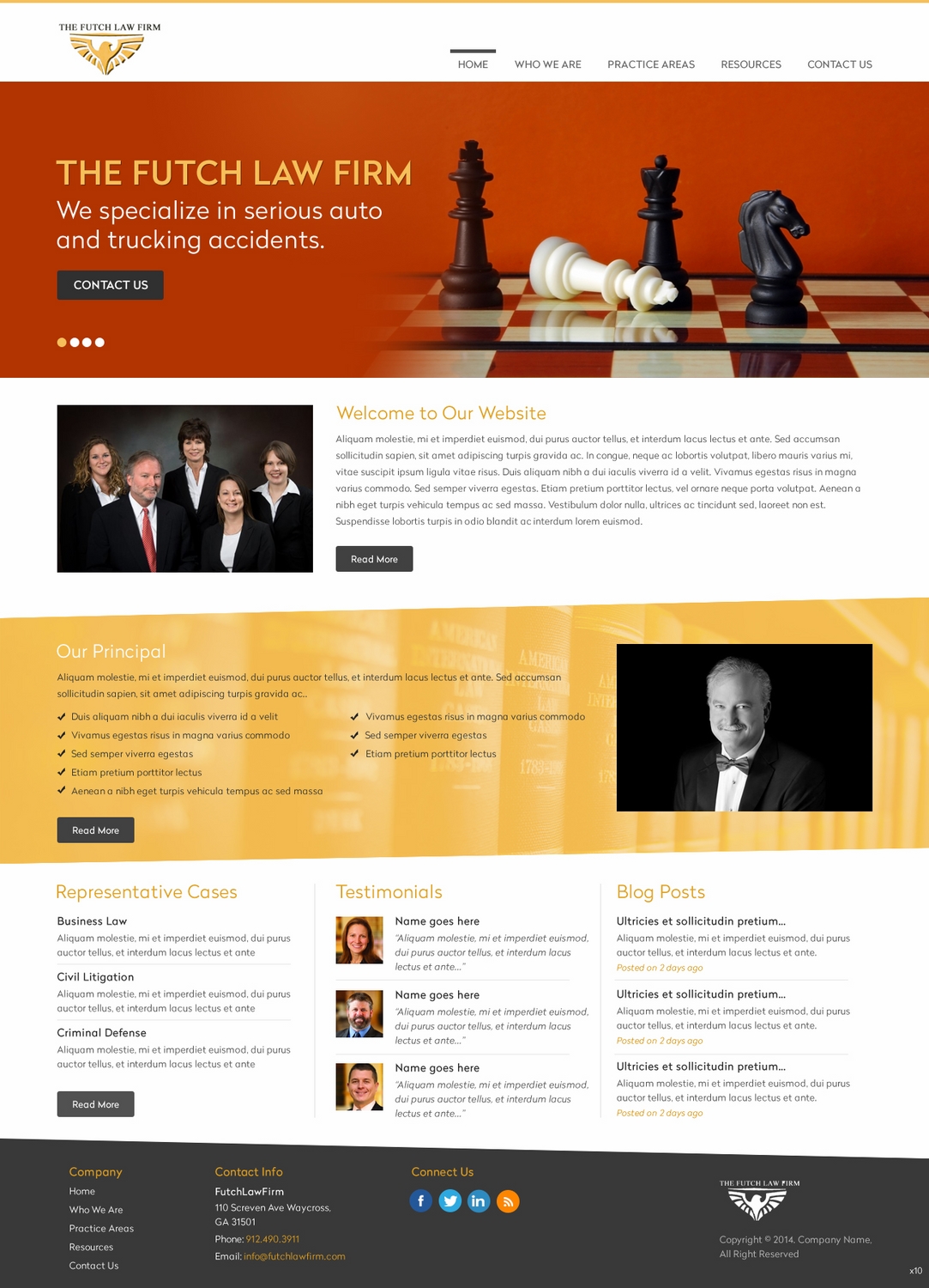 Web-Design von pb für The Futch Law Firm | Design #4998823