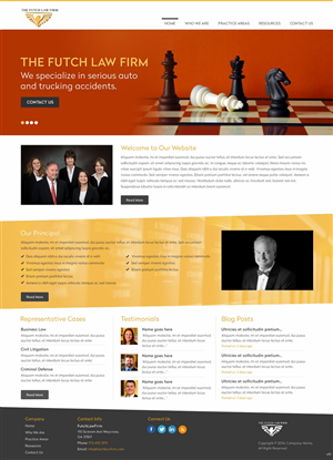 Web Design by pb for The Futch Law Firm | Design: #4998823