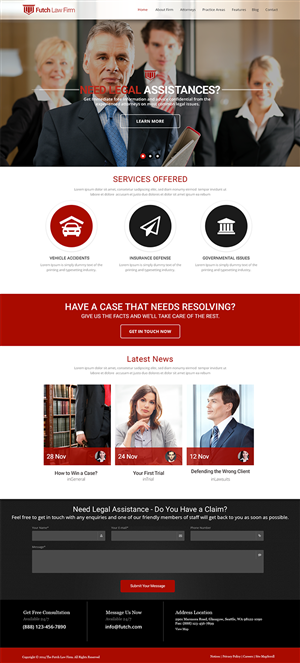 Web Design par iLibart pour The Futch Law Firm | Design #4993729