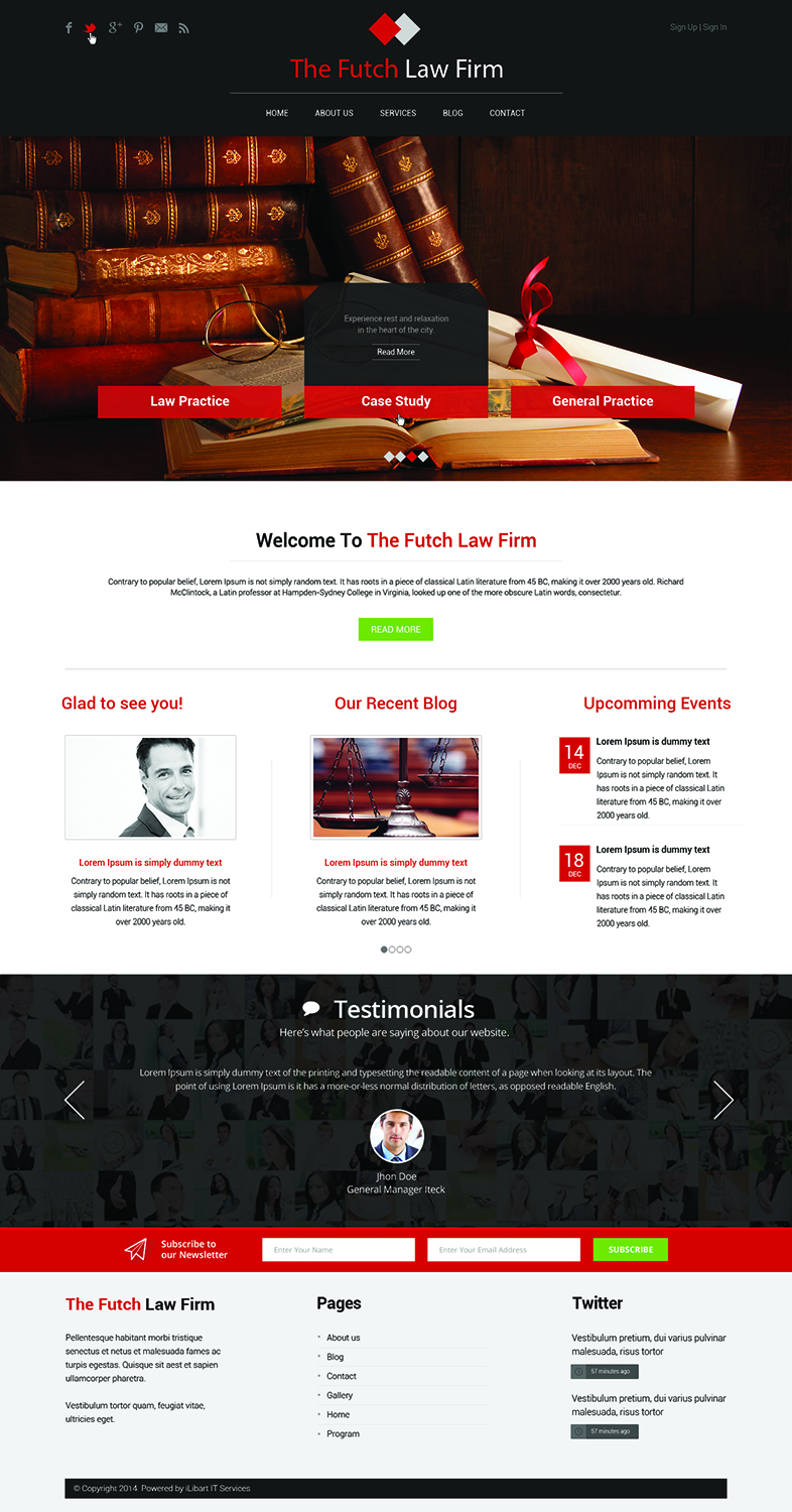 Web Design by iLibart for The Futch Law Firm | Design #4993893