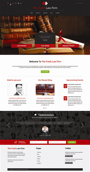 Web Design by iLibart for The Futch Law Firm | Design: #4993893