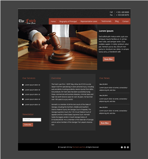 Web Design par Designer House pour The Futch Law Firm | Design #4993580
