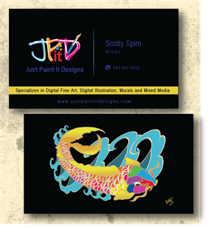 Business Card Design for Just Paint It Designs | Design de Carte de Visite par alex989