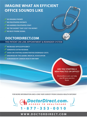 Advertisement Design by Ovimatic for DocteurDirect.com inc. | Design: #5007802