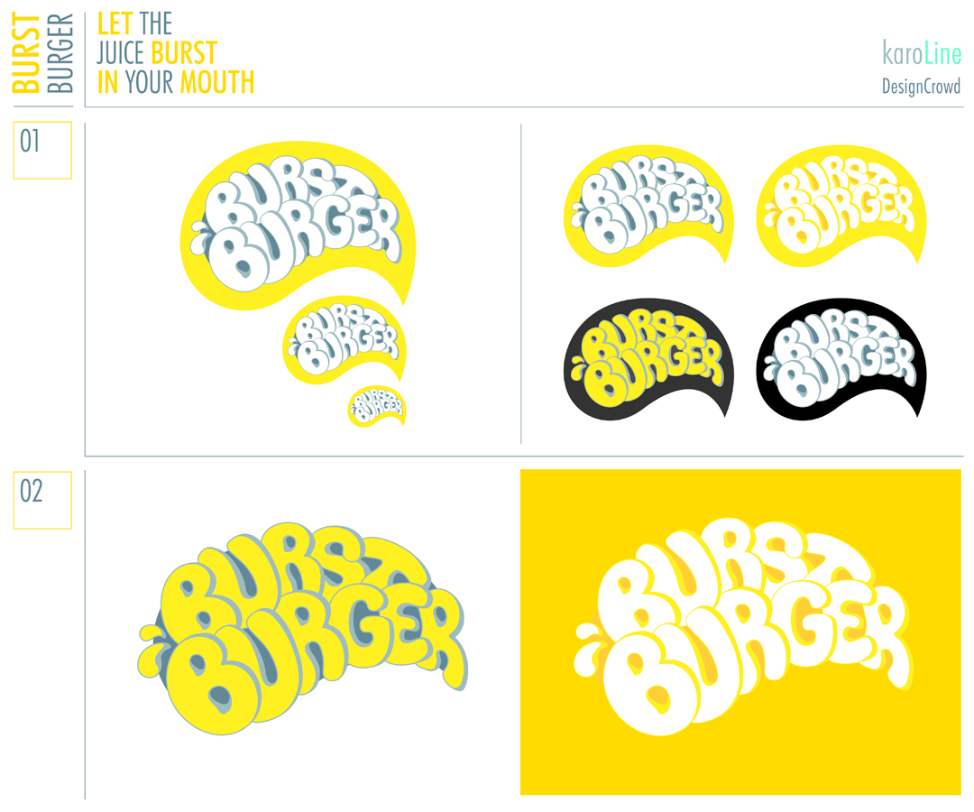 Logo Design by Lineland for Burst Burger Pte Ltd | Design #1437294