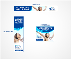 Psychologist Banner Ads for Remarketing & facebook | Banner Ad Design by Ovimatic