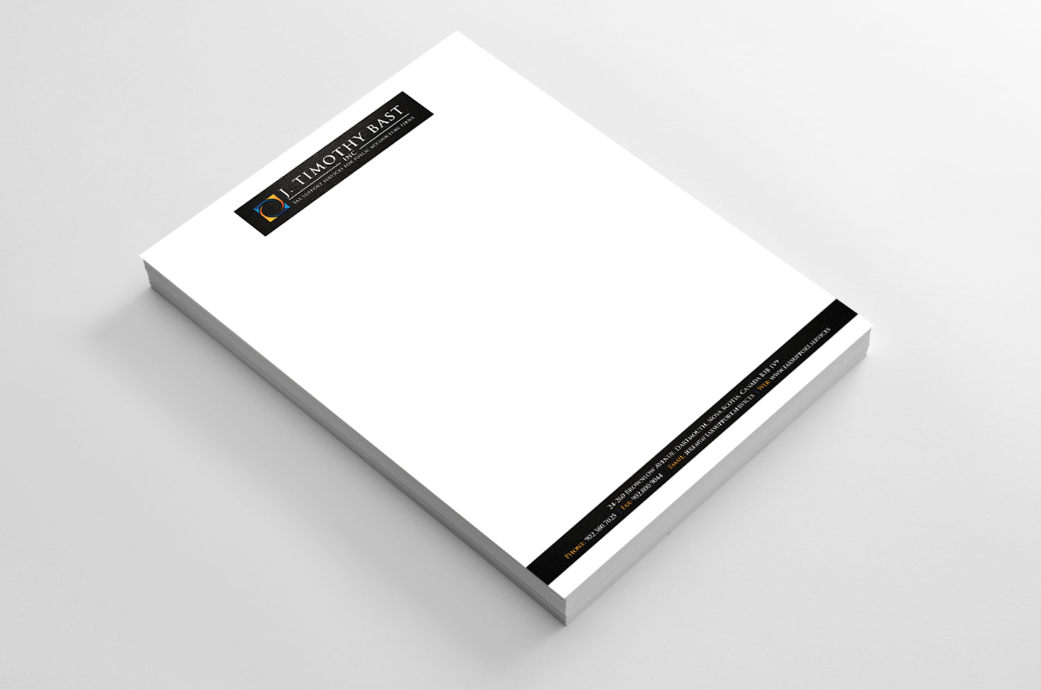 Letterhead Design by Sarah Haroon for Halifax Tax Consultancy Inc. | Design #4987444