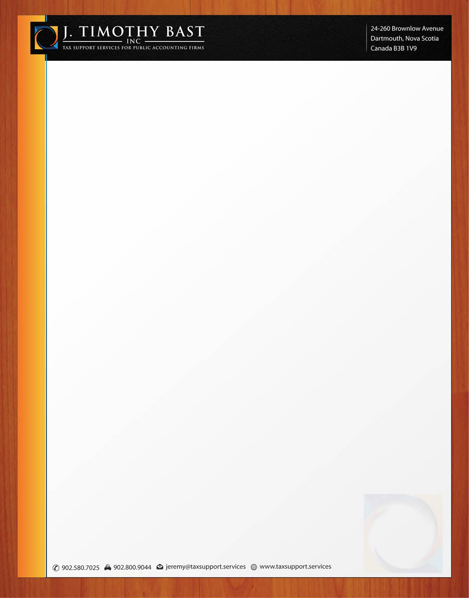 Accounting Letterhead Design for Halifax Tax Consultancy Inc. by Sbss