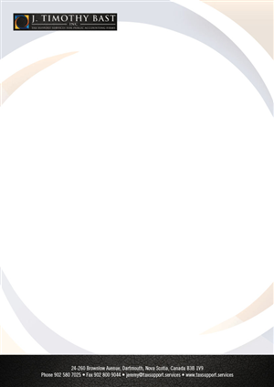 Letterhead Design by Professional Image for Halifax Tax Consultancy Inc. | Design #4985977