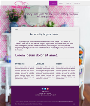 Web Page Template and Logo Design | Web-Design von Xyper_Design