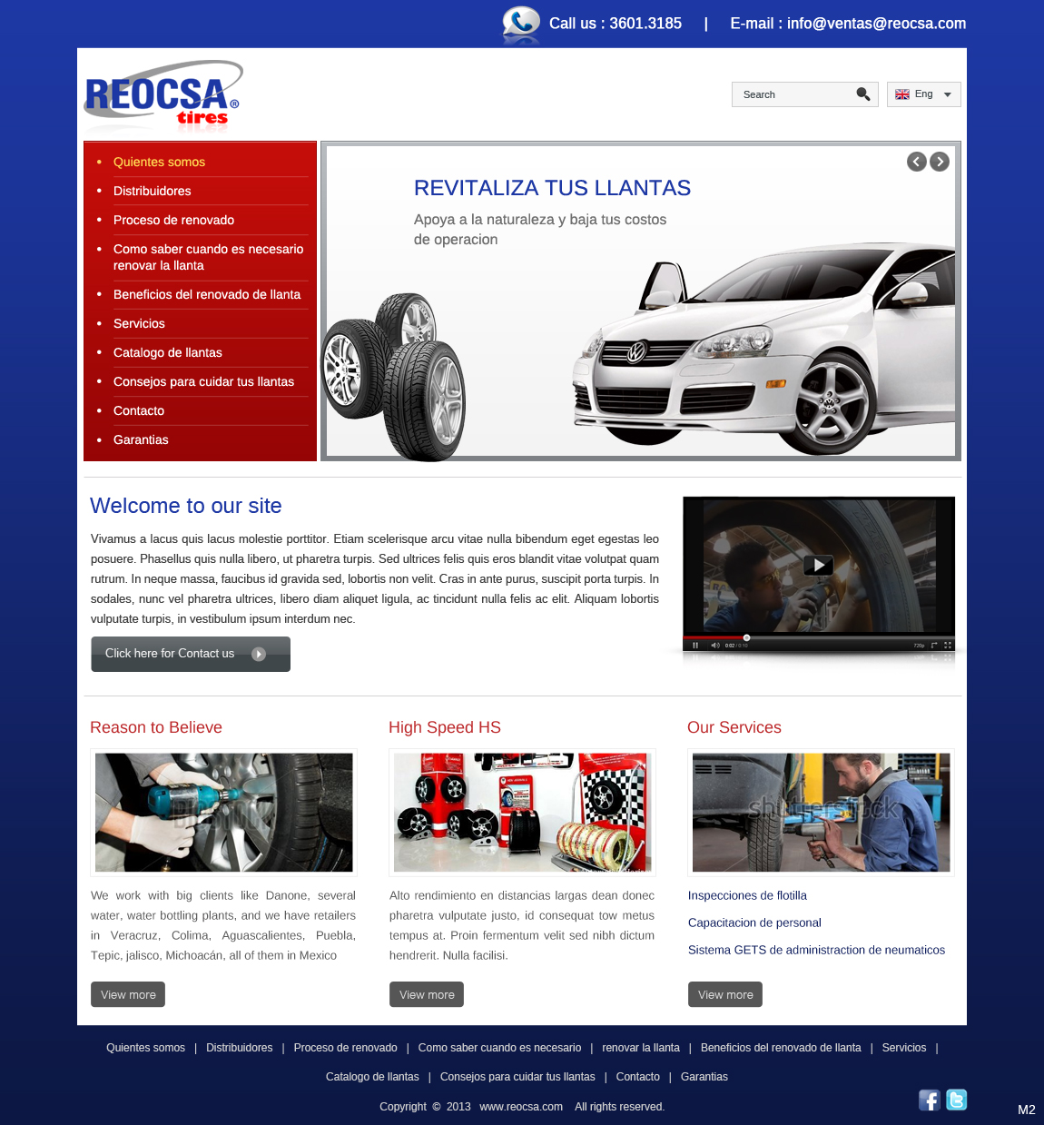 Web Design by pb for Reocsa | Design #1424321