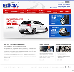 Web Design by pb for Reocsa | Design: #1426863