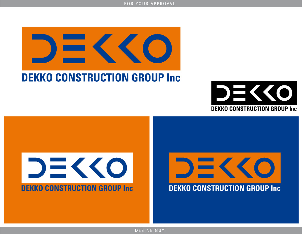 Logo Design by S.R.Graphic Design for Dekko Construction Corp. | Design #6842