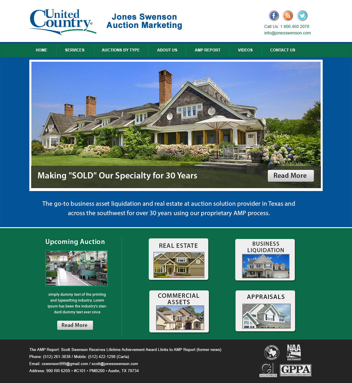 Wordpress Design by webxvision for AuctionServices.com, Inc. | Design #5012846