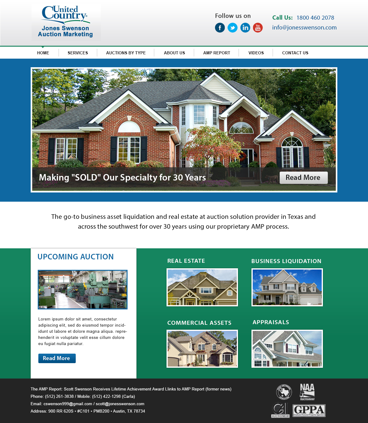 Wordpress Design by webxvision for AuctionServices.com, Inc. | Design #5020162