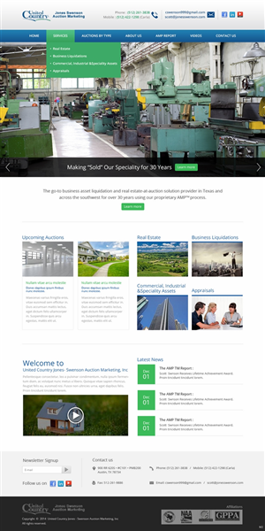 Wordpress Design by pb for AuctionServices.com, Inc. | Design: #5011390