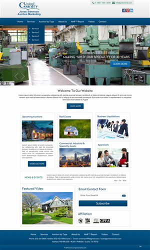 Wordpress Design by pb for AuctionServices.com, Inc. | Design: #5018868