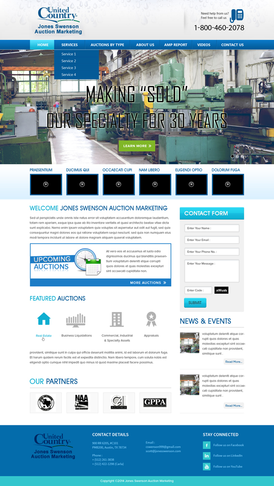 Wordpress Design by kemyweb for AuctionServices.com, Inc. | Design #5014743