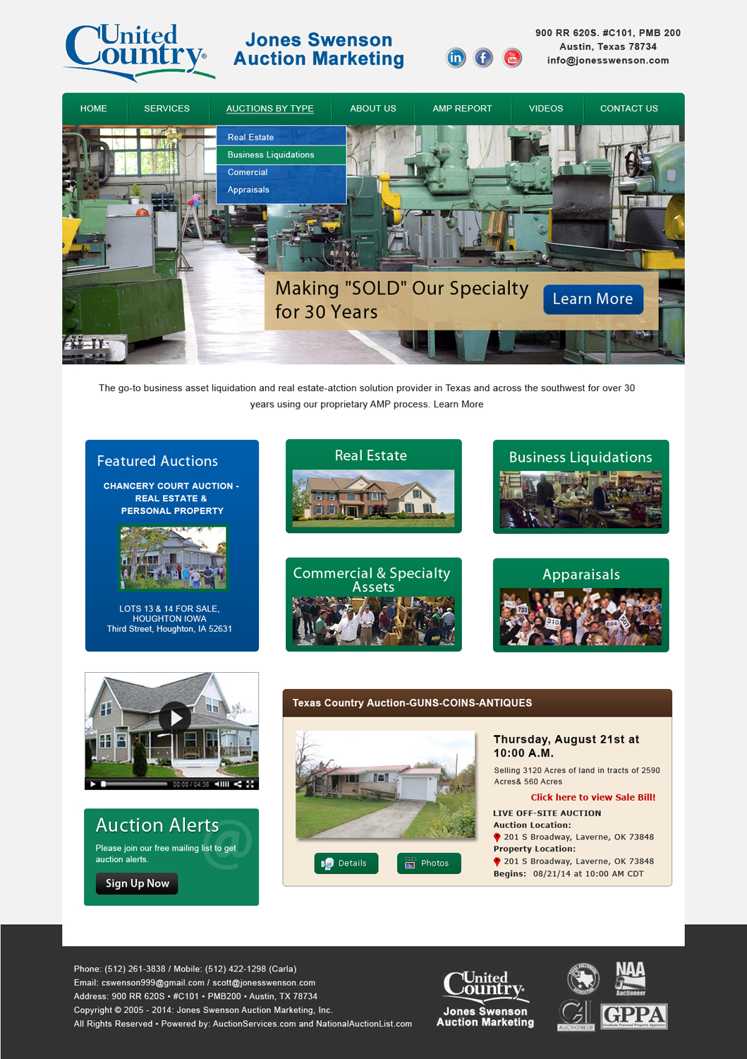 Wordpress Design by Smart Guru for AuctionServices.com, Inc. | Design #5022758