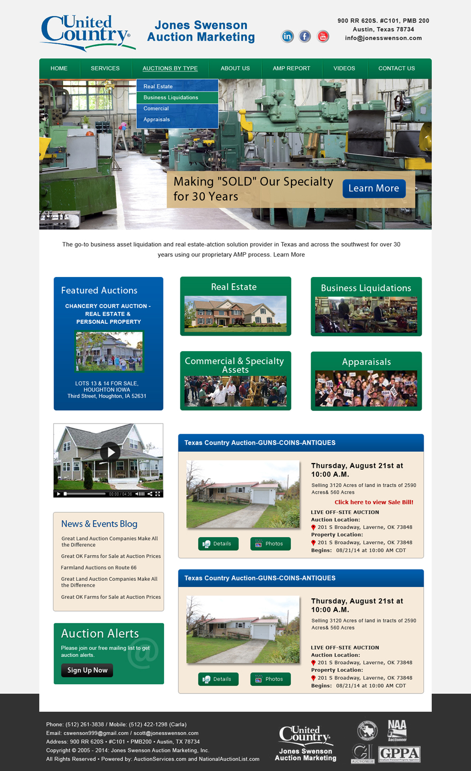 Wordpress Design by Smart Guru for AuctionServices.com, Inc. | Design #5029852