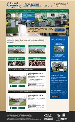 Wordpress Design by Smart Guru for AuctionServices.com, Inc. | Design: #5029862