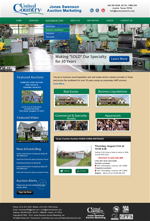 Wordpress Design by Smart Guru for AuctionServices.com, Inc. | Design: #5029866