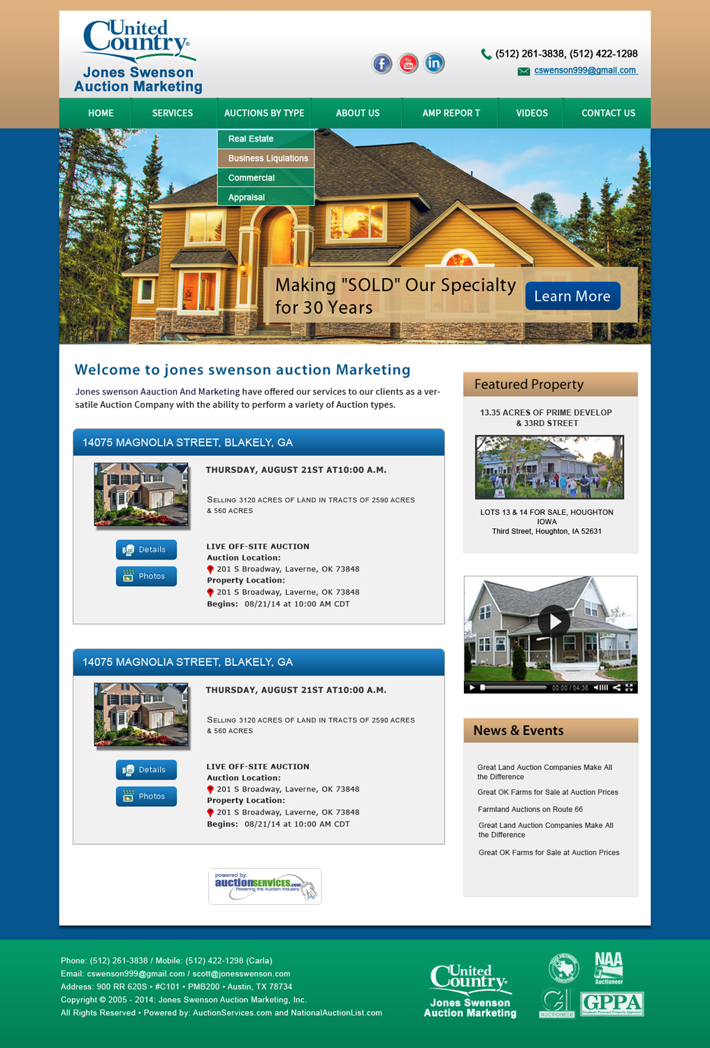 Wordpress Design by Creative X Designs for AuctionServices.com, Inc. | Design #5019553