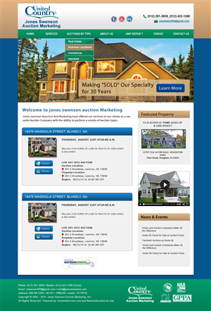 Wordpress Design by Creative X Designs for AuctionServices.com, Inc. | Design: #5019553