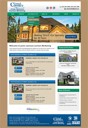 Wordpress Design by Creative X Designs for AuctionServices.com, Inc. | Design: #5019848