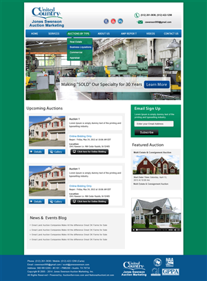 Diseño Wordpress por creative@hub para AuctionServices.com, Inc. | Diseño #5022125