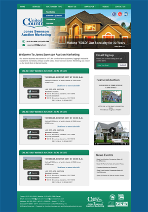 Wordpress Design by Creative X Designs for AuctionServices.com, Inc. | Design: #5030215