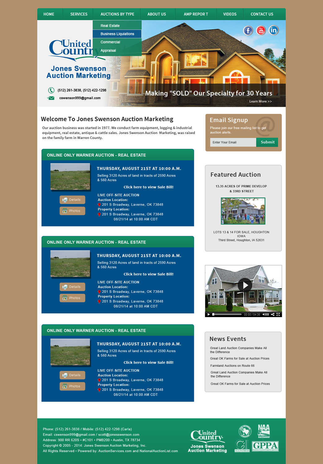 Wordpress Design by Creative X Designs for AuctionServices.com, Inc. | Design #5030286