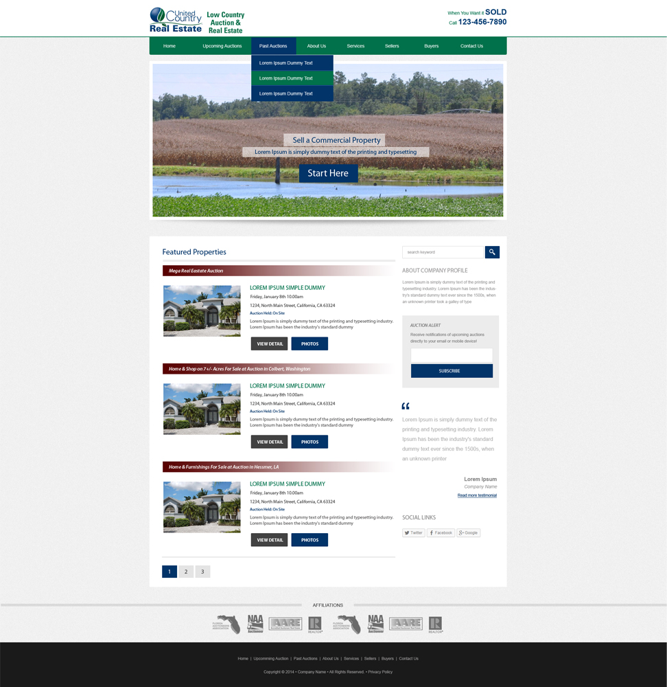 Wordpress Design by aarsita for AuctionServices.com, Inc. | Design #4997185