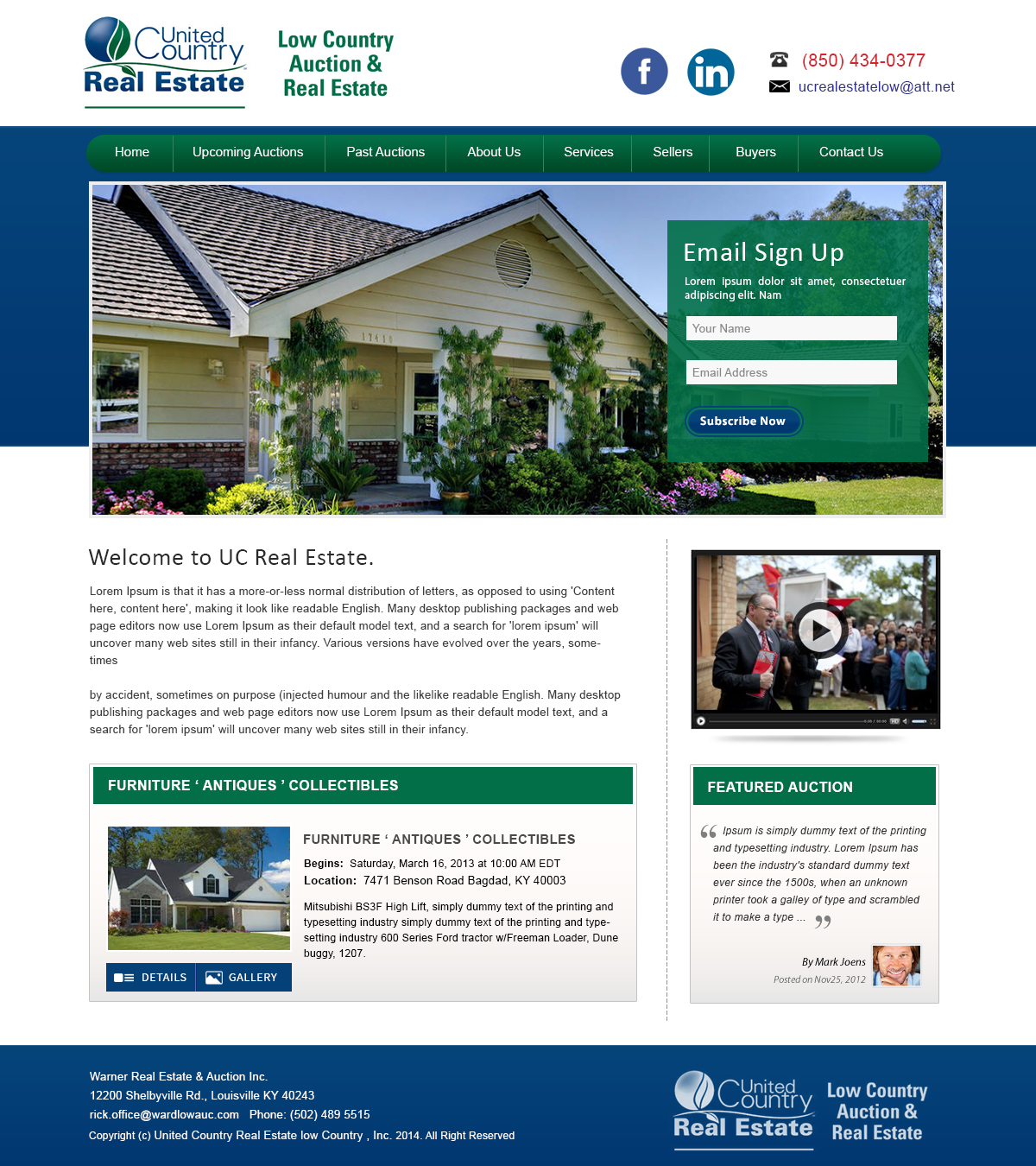 Wordpress Design by webxvision for AuctionServices.com, Inc. | Design #5003298