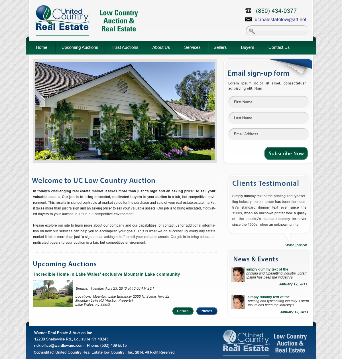 Wordpress Design by webxvision for AuctionServices.com, Inc. | Design #5004860