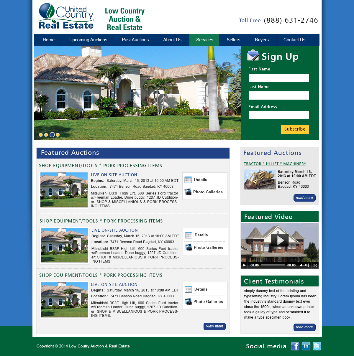 Wordpress Design by webxvision for AuctionServices.com, Inc. | Design #5004995