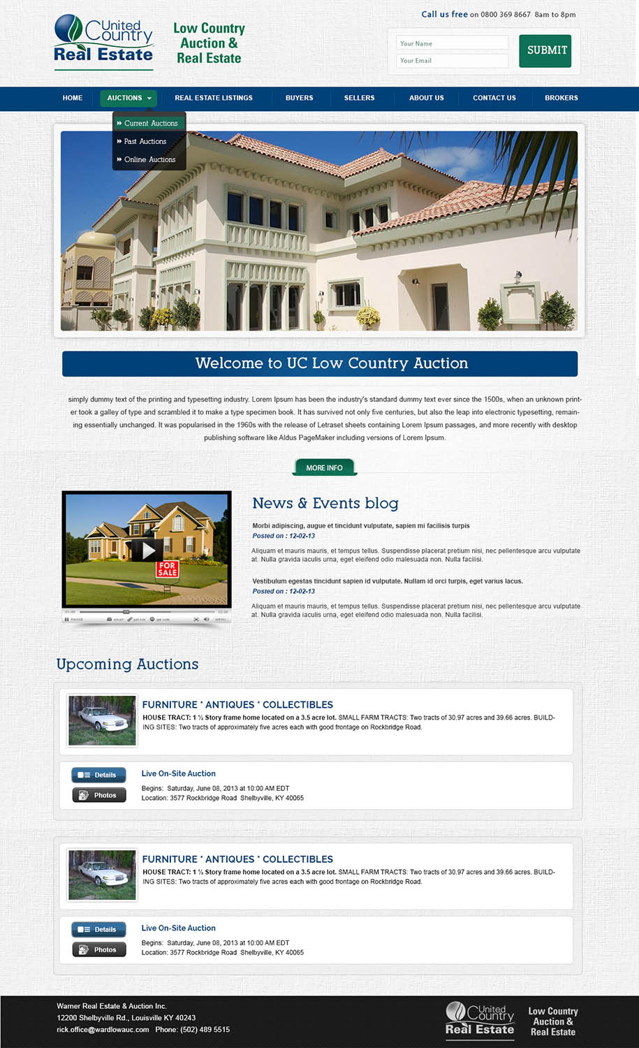Wordpress Design by webxvision for AuctionServices.com, Inc. | Design #5010261