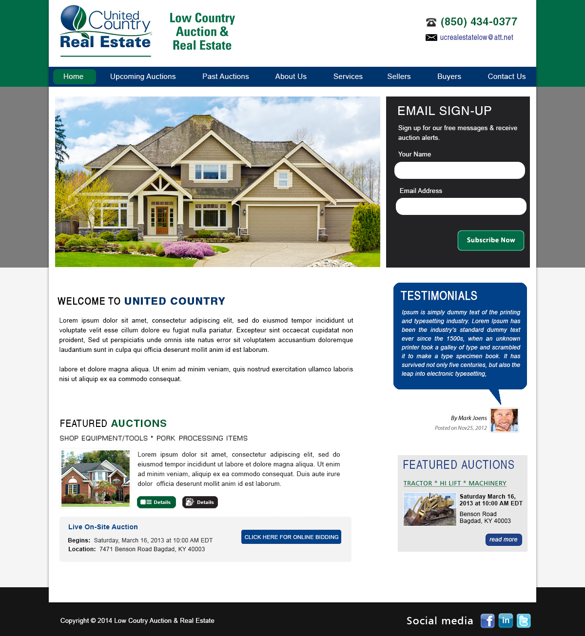 Wordpress Design by webxvision for AuctionServices.com, Inc. | Design #5012864