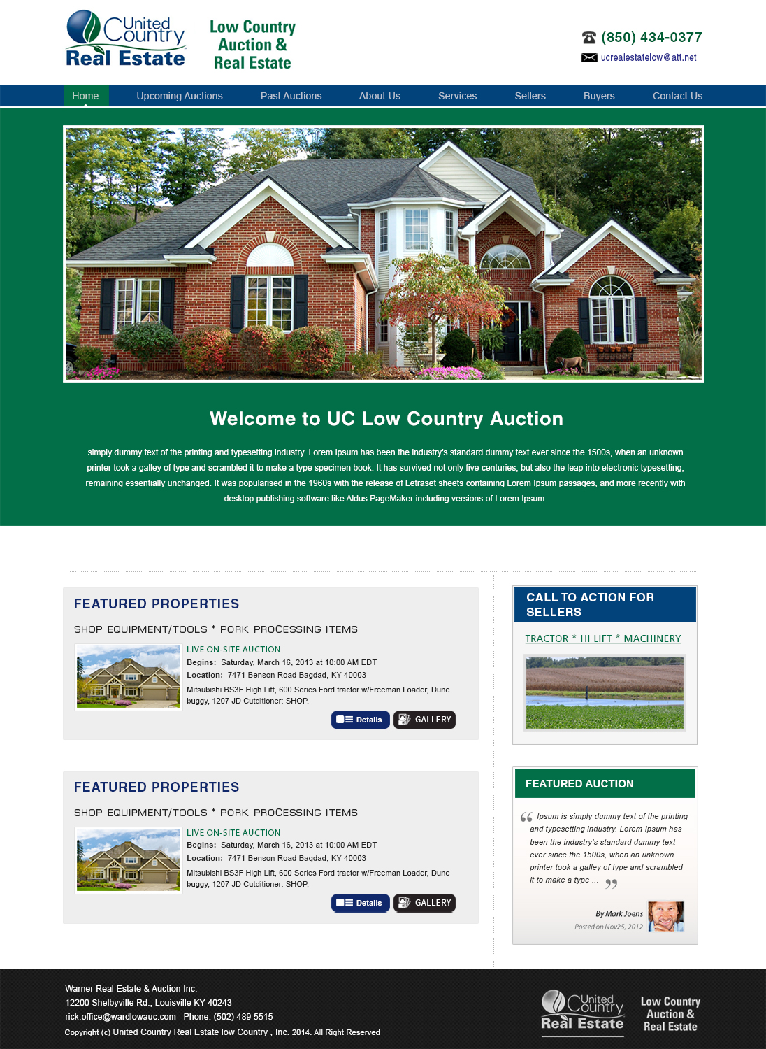 Wordpress Design by webxvision for AuctionServices.com, Inc. | Design #5019641