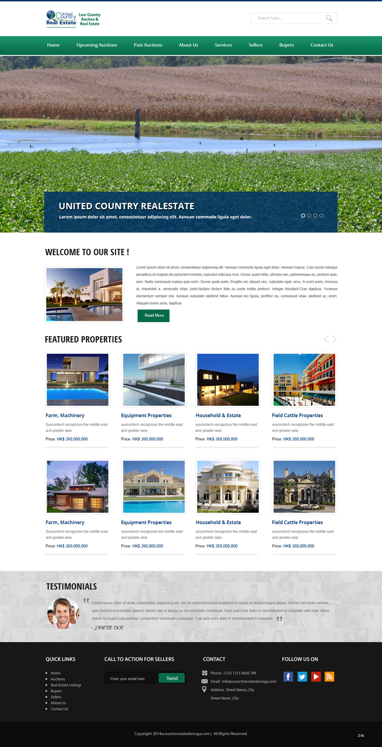 Wordpress Design by pb for AuctionServices.com, Inc. | Design #5011347