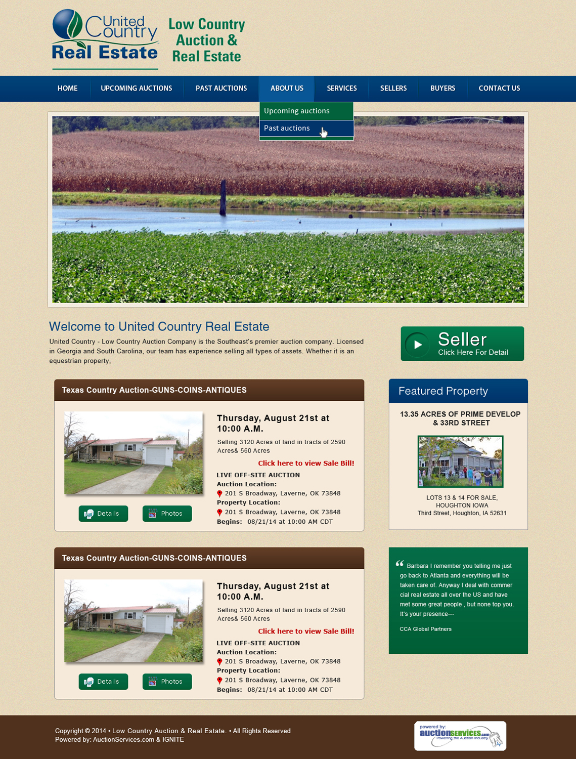 Wordpress Design by Smart Guru for AuctionServices.com, Inc. | Design #5019490