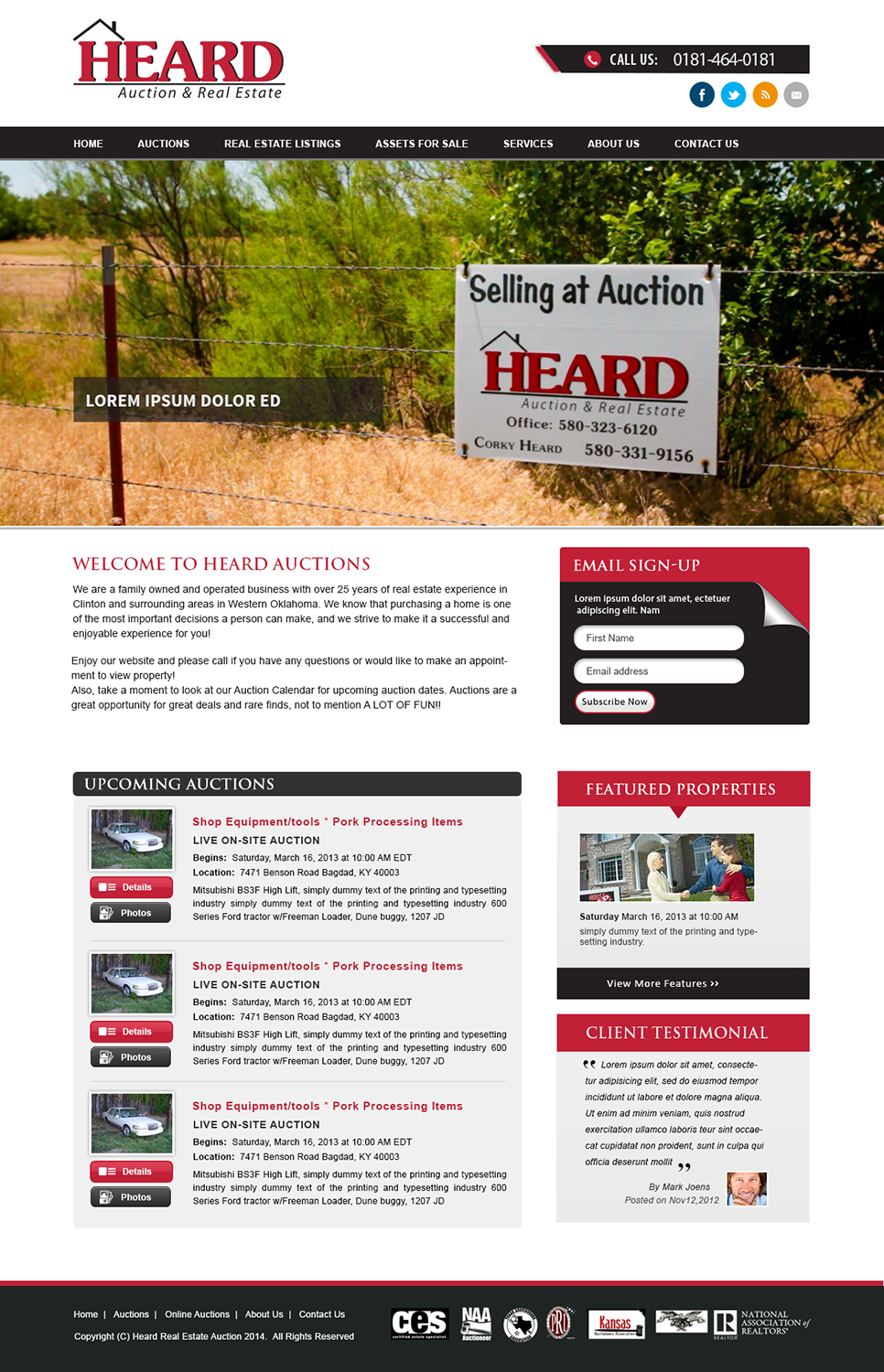 Design Wordpress par webxvision pour AuctionServices.com, Inc. | Design #5004955