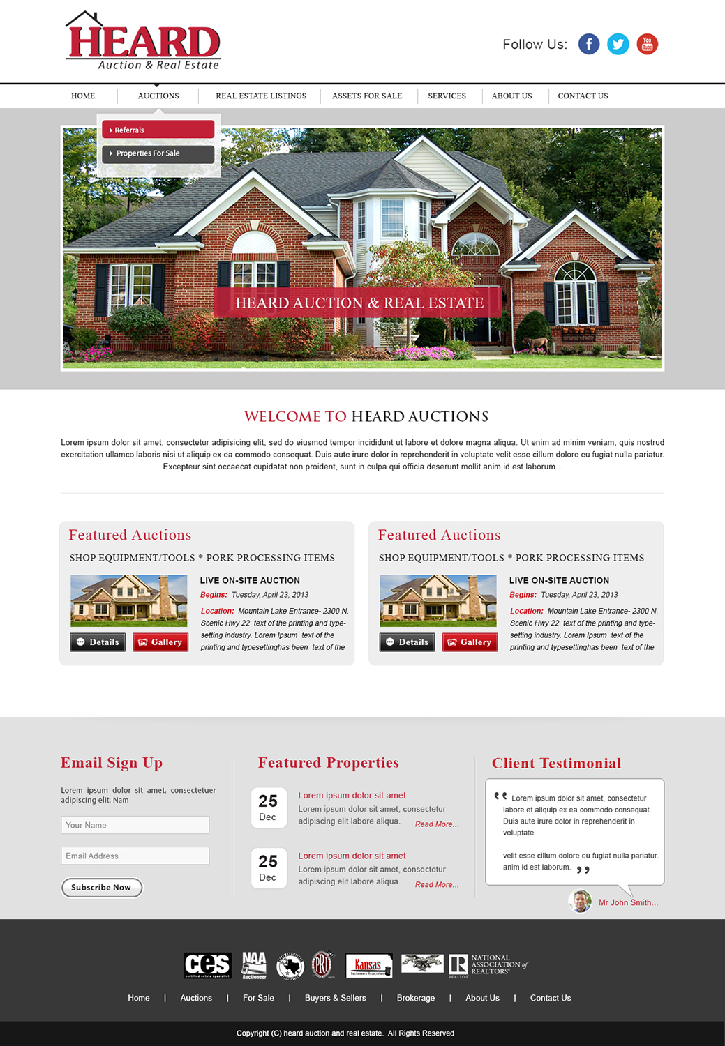 Wordpress Design by webxvision for AuctionServices.com, Inc. | Design #5004967